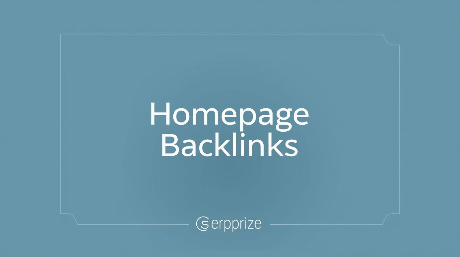Homepage Backlinks